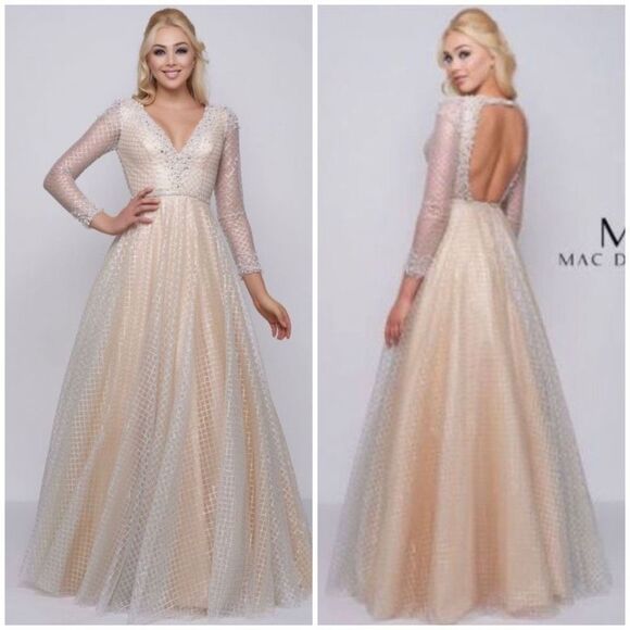 Mac Duggal Lace Gown Size 6 - Picture 1 of 16